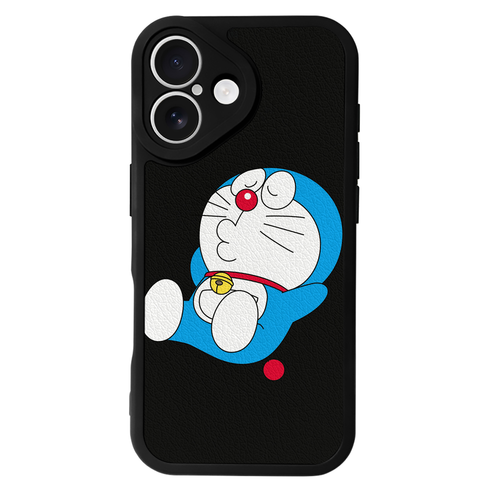 （画像用） ドラえもん Doraemon 【iPhone 16シリーズ対応】シリコンスマホケース（レザー調） 材質：シリコン